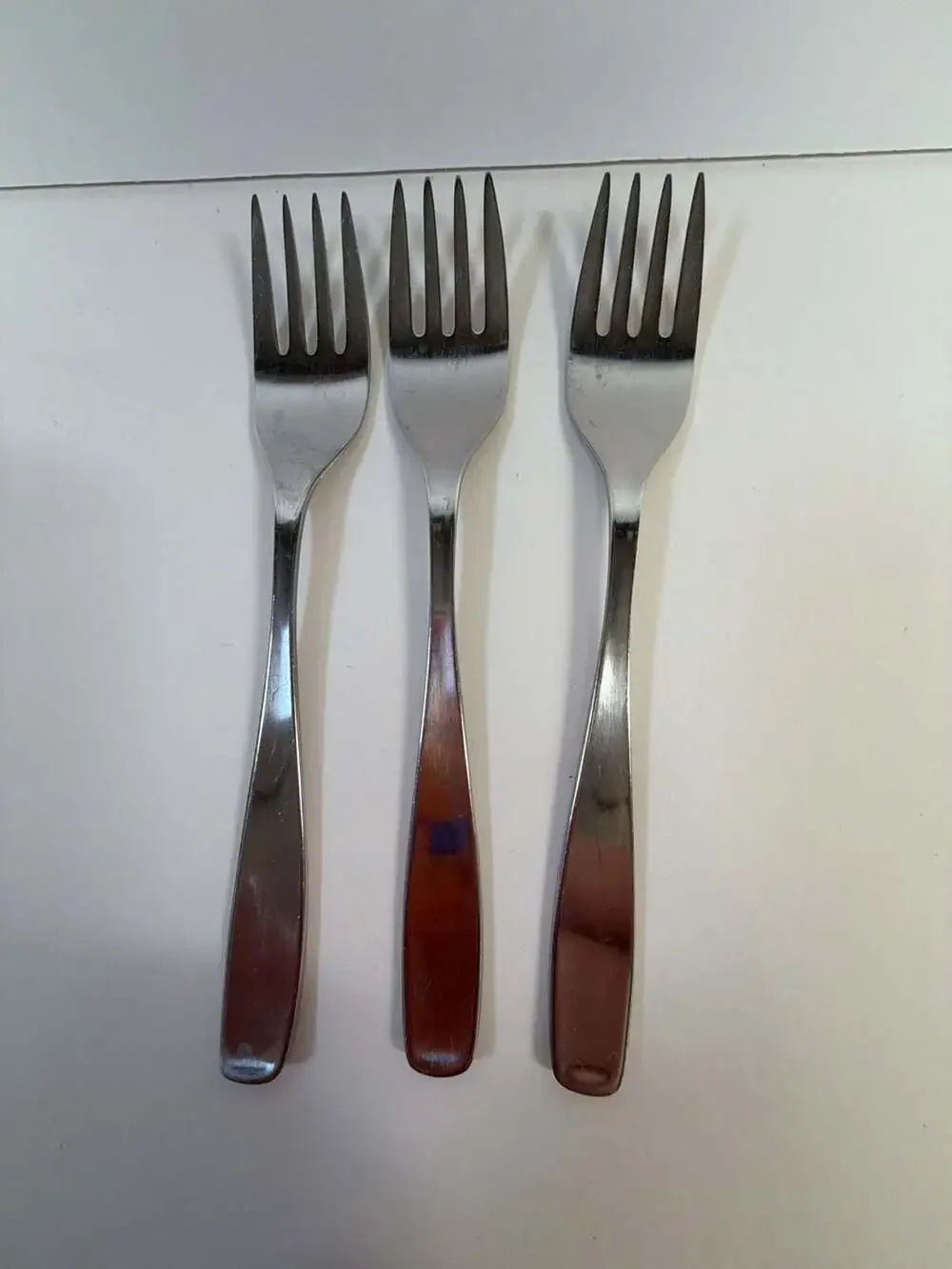 Set of 3 WMF Cromargan Line Germany Stainless Steel‎ Salad Forks